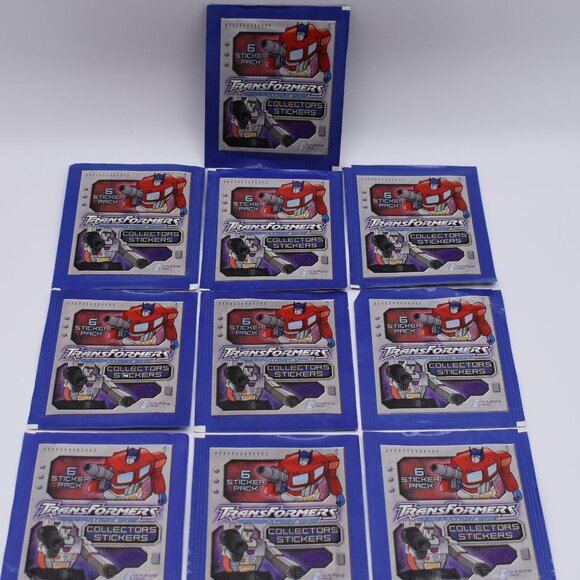 10xTransformers Generation One Collectors Stickers Hasbro 6 Sticker Pack Vintage - Picture 1 of 9